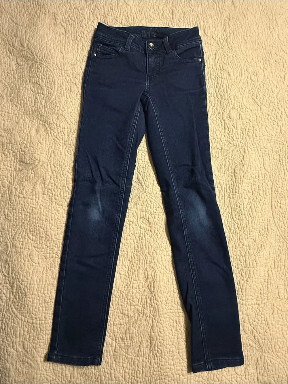 Justice Girls Dark Blue Skinny Jeans